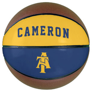 Ballon De Basket Université d'État A&T de Caroline du Nord Un log