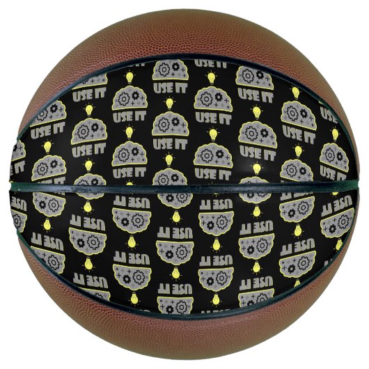 Ballon De Basket Utiliser votre cerveau (Devant)