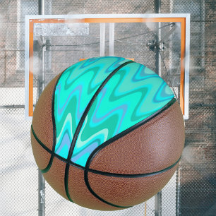 Ballon De Basket Vagues turquoise