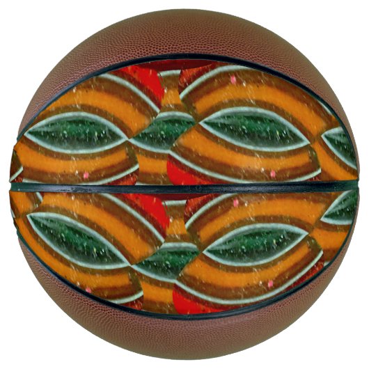 Ballon De Basket Verrous rouges Tawny (Devant)