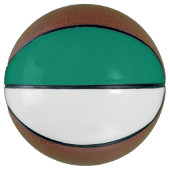Ballon De Basket Vert émeraude foncé Bleu couleur solide Design (Devant)