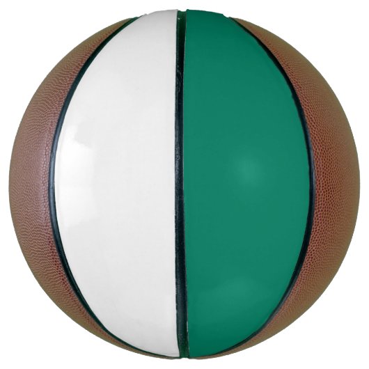 Ballon De Basket Vert émeraude foncé Bleu couleur solide Design (Vertical)