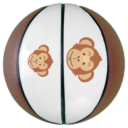 Ballon De Basket Visage de singe (Vertical)