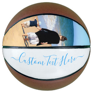 Ballon De Basket Votre basket-ball photo avec nom de texte personna