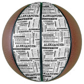 Ballon De Basket Votre (Long) nom est partout (Vertical)