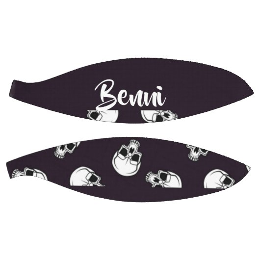 Ballon De Basket White skulls on purple pattern (Panneaux)