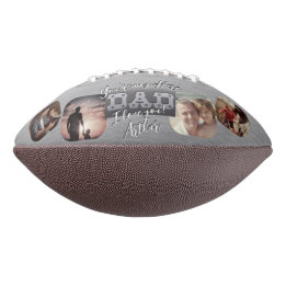 Ballon De Foot 4 Photo - Bonne fête des Pères Métal brossé