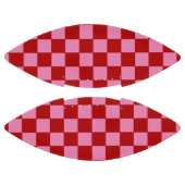 Ballon De Foot à damiers rouge et rose chaud (Panneaux)