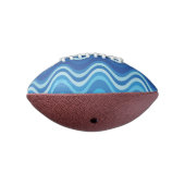 Ballon De Foot Abstrait bleu ondulé motif (Tourné à 270°)