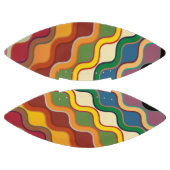 Ballon De Foot Abstraites bandes ondulées colorées (Panneaux)