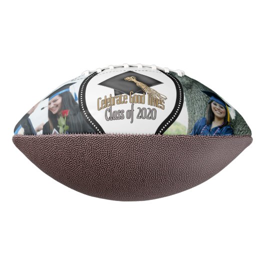 Ballon De Foot AJOUTER 2 PHOTOS Classe de 2020 Graduation Celebra (Tourné à 270°)