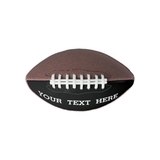 Ballon De Foot Ajouter votre propre texte personnalisé ici noir e (Devant)