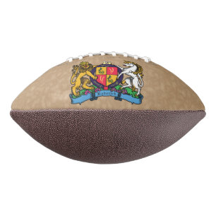Ballon De Foot Armoiries du lion et de la licorne de bière rampan