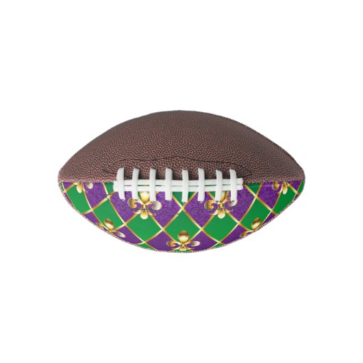 Ballon De Foot Arrière - plan de bijoux Mardi Gras (Devant)