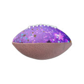 Ballon De Foot Arrière - plan de feuille violet avec étoiles (Tourné à 90°)