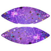 Ballon De Foot Arrière - plan de feuille violet avec étoiles (Panneaux)