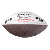 Ballon De Foot Autographes Champions de l'école Orange (Tourné à 270°)