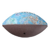 Ballon De Foot Bandana florale pastel bleu clair (Tourné à 270°)