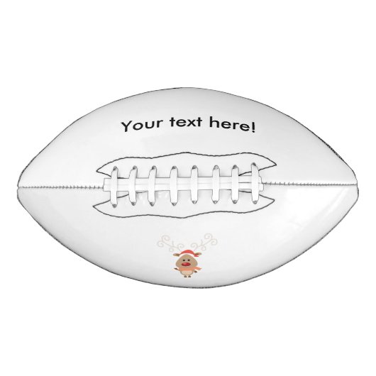 Ballon De Foot Bande dessinée mignonne de renne (Devant)