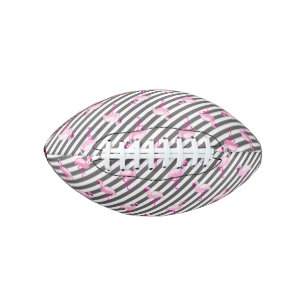 Ballon De Foot Bande diagonale d'Oiseau rose Flamant rose