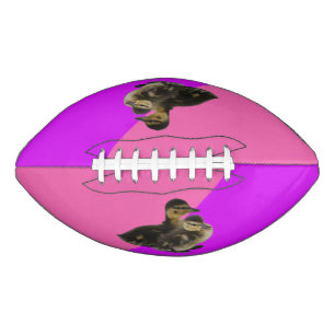 Ballon De Foot Bébé Canards sur framboise rose et sorbet pourpre
