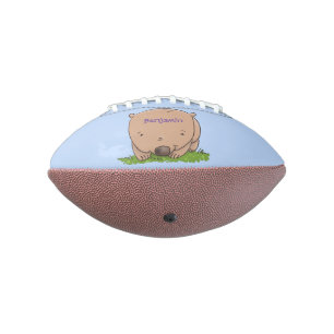 Ballon De Foot Belle illustration de dessin animé de bébé wombat