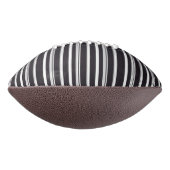 Ballon De Foot Belles rayures blanches noires (Tourné à 90°)
