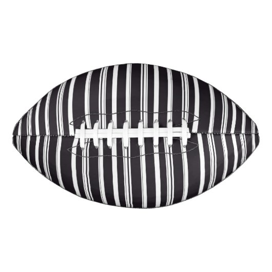 Ballon De Foot Belles rayures blanches noires (Devant)