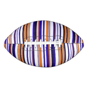 Ballon De Foot Belles rayures bleues orange