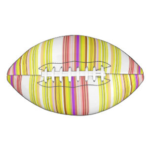 Ballon De Foot Belles rayures jaunes blanches