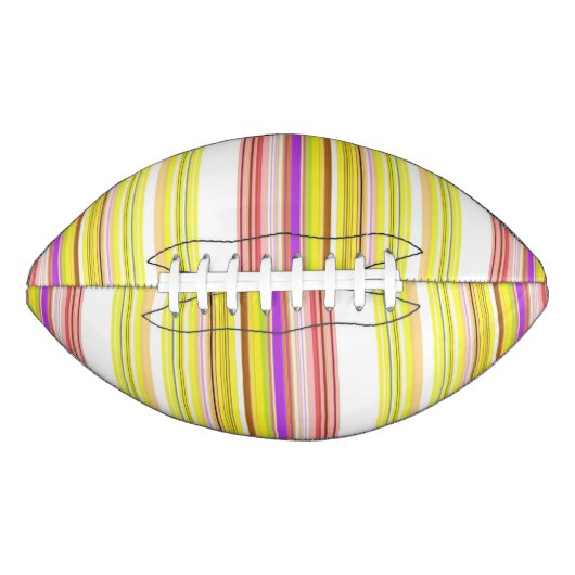 Ballon De Foot Belles rayures jaunes blanches (Devant)