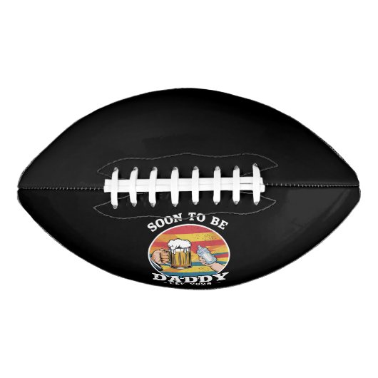 Ballon De Foot Bientôt Être Papa 2025 Première Fois Papa 2025 Rét (Devant)
