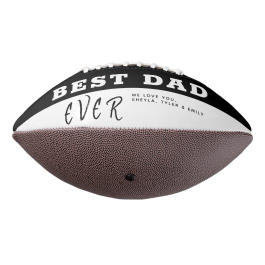 Ballon De Foot Black Best Dad`s Day 3 Photo Collage (Tourné à 270°)