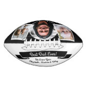 Ballon De Foot Black Blanc moderne Meilleur papa Ever 3 photo Col (Devant)