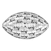 Ballon De Foot Black Je te moustache une question (Devant)