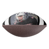 Ballon De Foot Blanc Black Nom Numéro d'équipe Photo (Tourné à 90°)