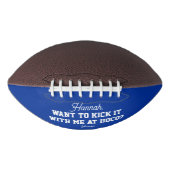 Ballon De Foot Blue Homecoming Proposition HOCO Prom Propositions (Devant)
