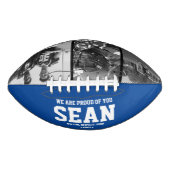 Ballon De Foot Blue Photo Football Keepsaké pour papa (Devant)