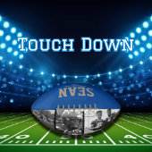 Ballon De Foot Blue Photo Football Keepsaké pour papa