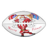 Ballon De Foot Bodybuilder Père Noël avec Noël cadeau Football (Devant)
