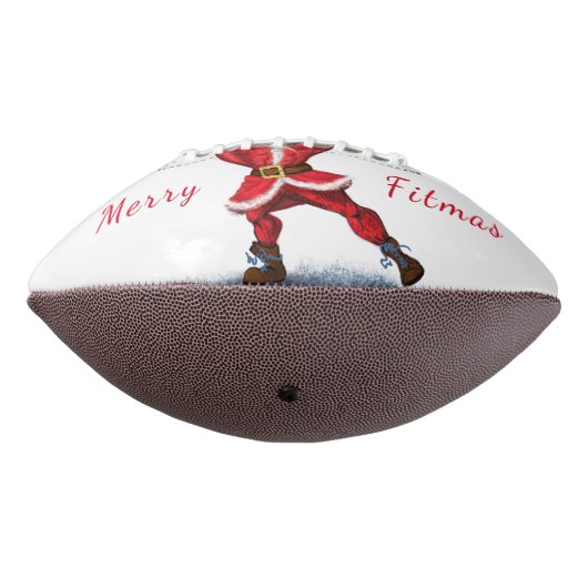 Ballon De Foot Bodybuilder Père Noël avec Noël cadeau Football (Tourné à 270°)