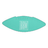 Ballon De Foot Bold Modern | White on aqua (Panneau)