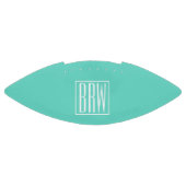 Ballon De Foot Bold Modern | White on aqua (Panneau)