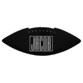 Ballon De Foot Bold & Modern Your name or Word | White On Black (Panneau)