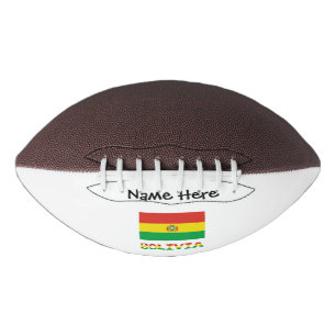 Ballon De Foot Bolivie Drapeau Bolivien Texte Personnalisé
