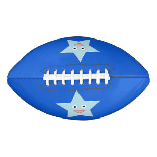 Ballon De Foot Bright Blue Celebration Star Football