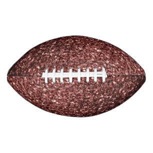 Ballon De Foot Brown rouge faux parties scintillant scintille