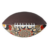 Ballon De Foot Brunch Fractal Art Drôle Nourriture, Tomates, Oeuf (Devant)