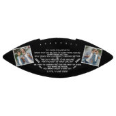 Ballon De Foot Cadeau personnalisé à notre petit-fils avec 2 phot (Panneau)