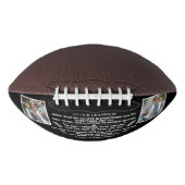 Ballon De Foot Cadeau personnalisé à notre petit-fils avec 2 phot (Devant)